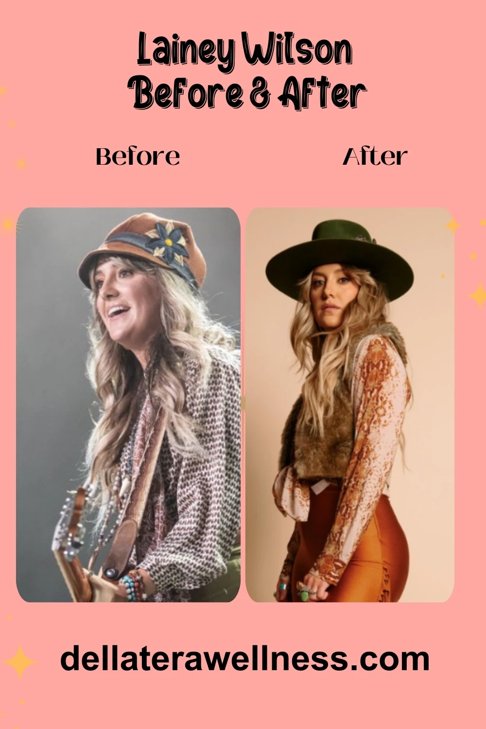 lainey wilson BEFORE After