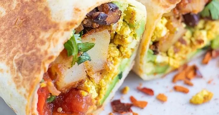 Vegetarian Breakfast Burrito