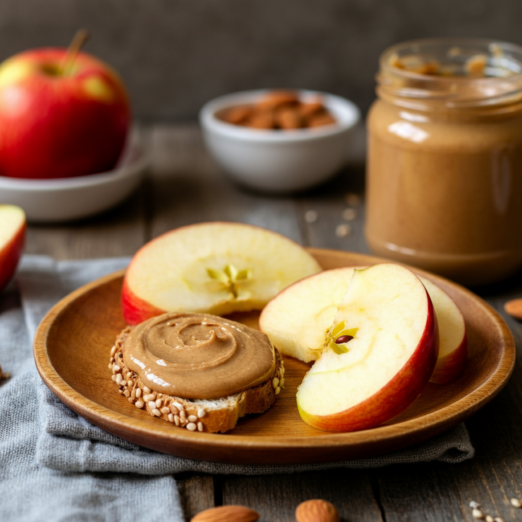 Apple Slices with Almond Butter