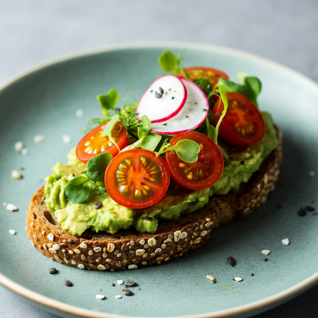 Avocado Toast on Whole-Grain Bread
