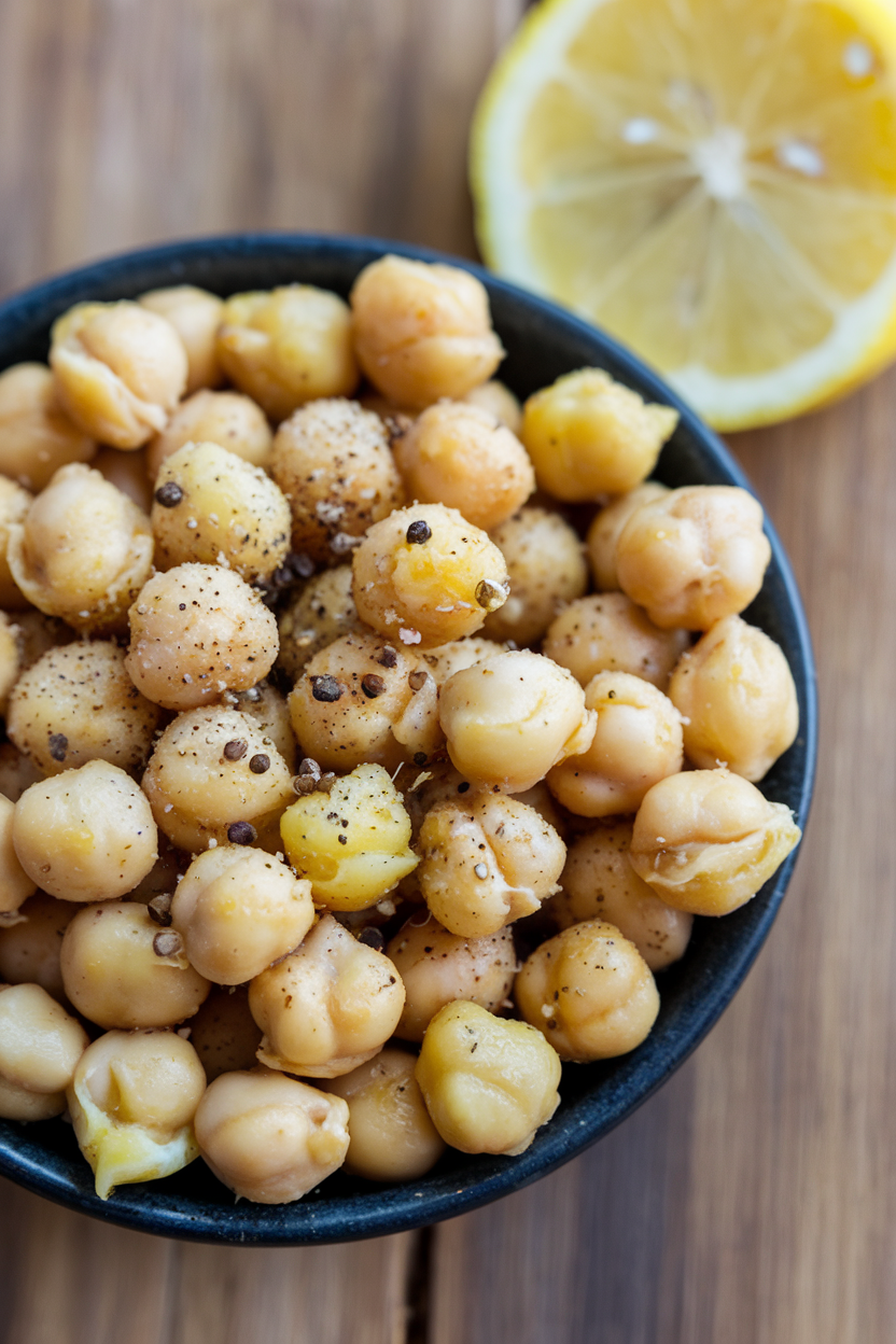 Lemon and Black Pepper Chickpeas