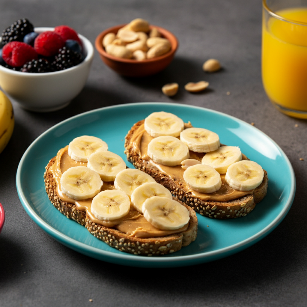 Peanut Butter Banana Toast