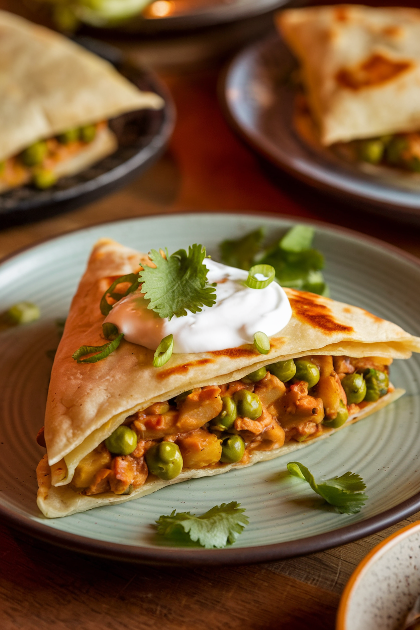 Samosadilla (Samosa Quesadilla)