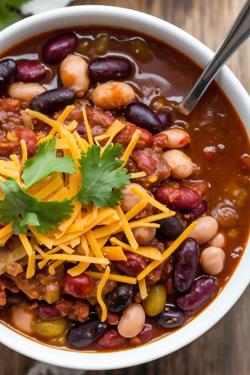 Three-Bean Vegetarian Chili