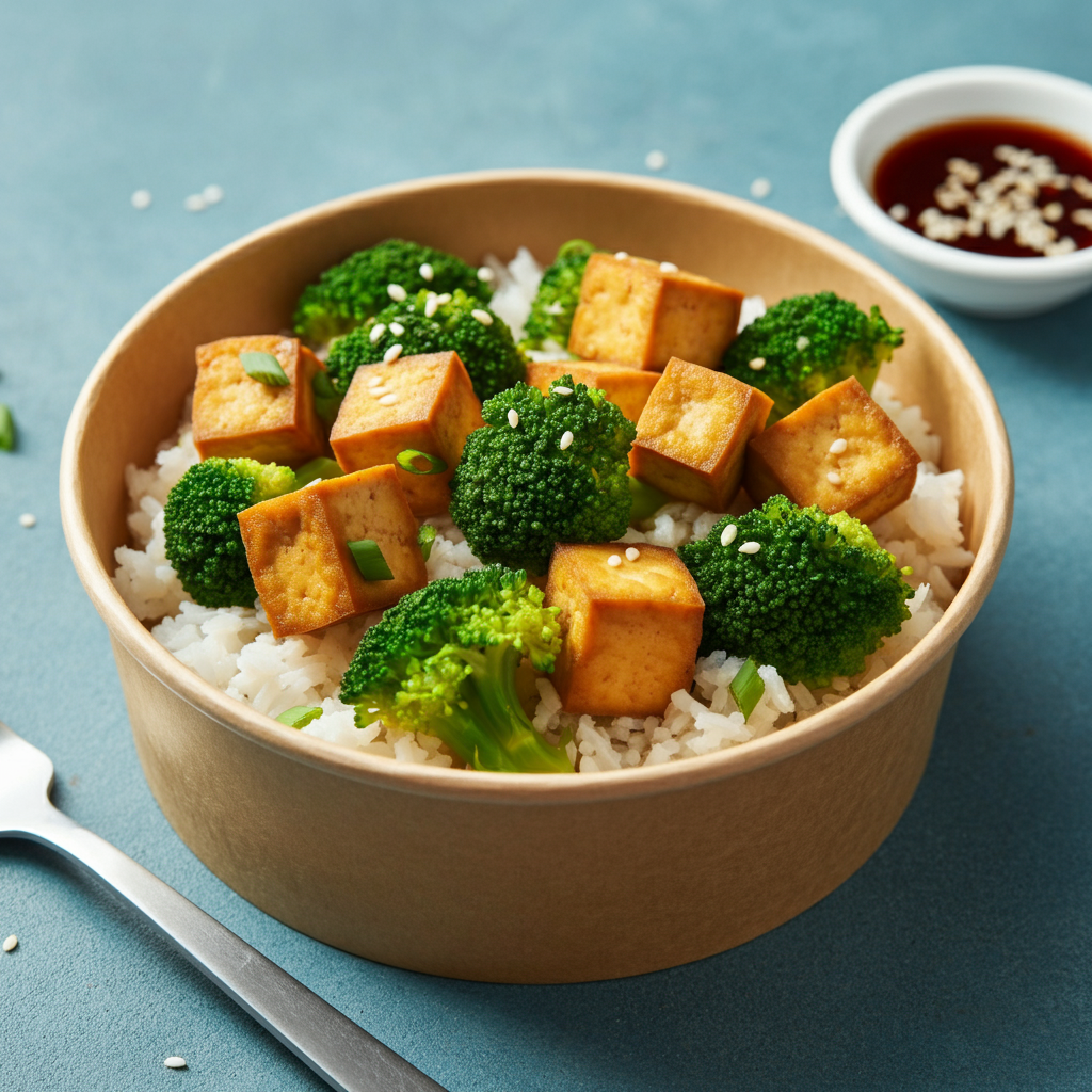 Tofu and Broccoli Rice Bowls