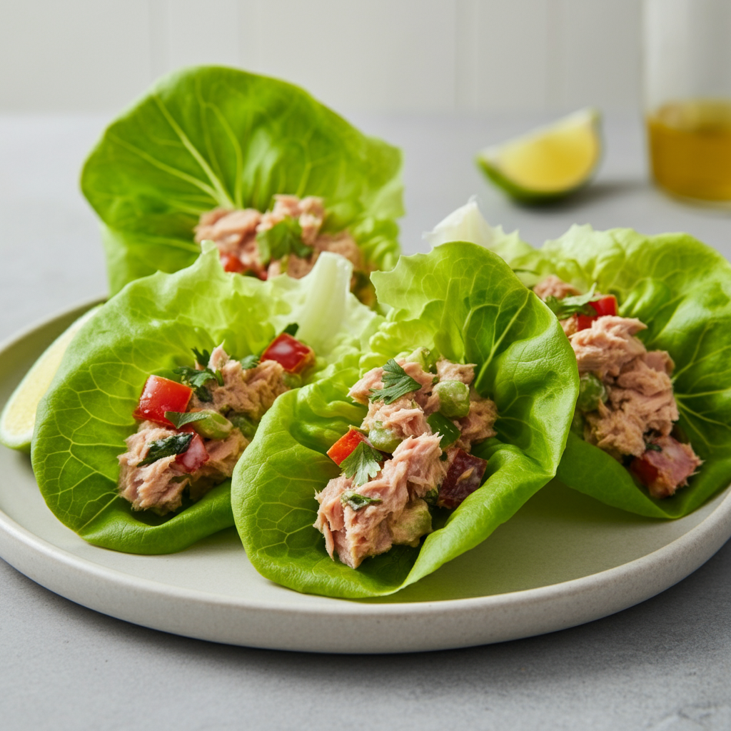 Tuna Salad Lettuce Wraps