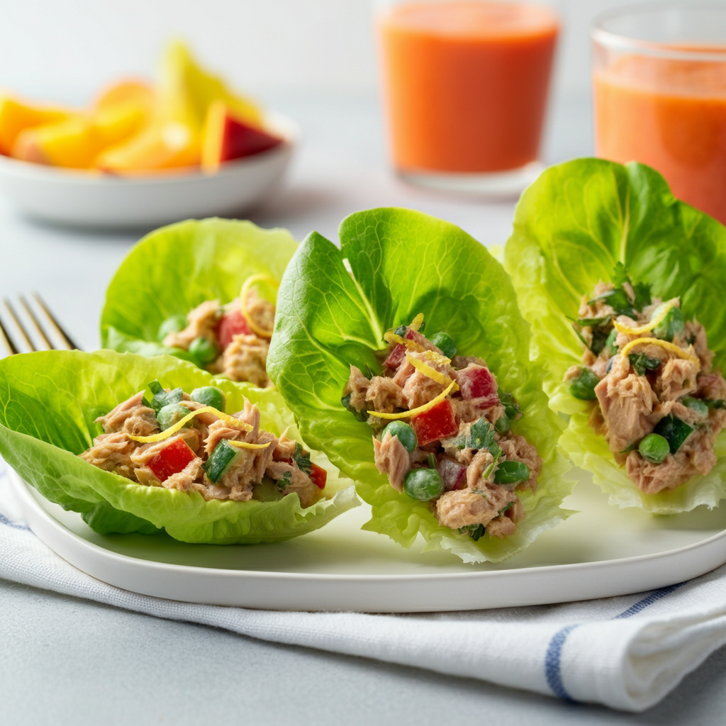 Tuna Salad Lettuce Wraps