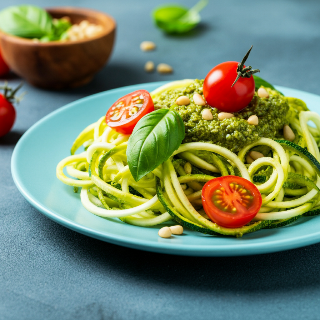Zucchini Noodles with Pesto