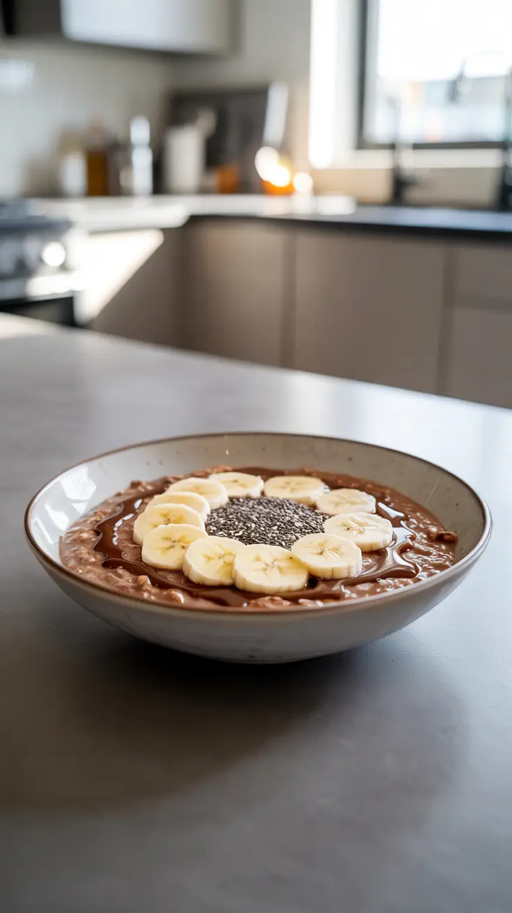 Chocolate Banana Oatmeal
