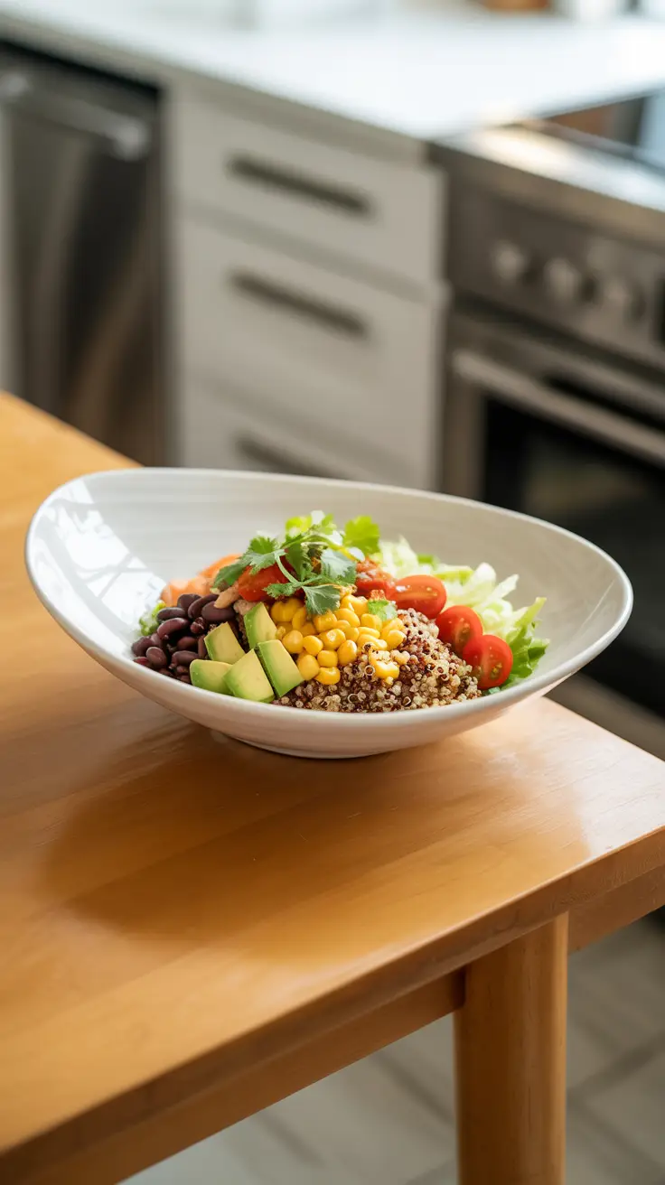 Healthy Quinoa Burrito Bowl