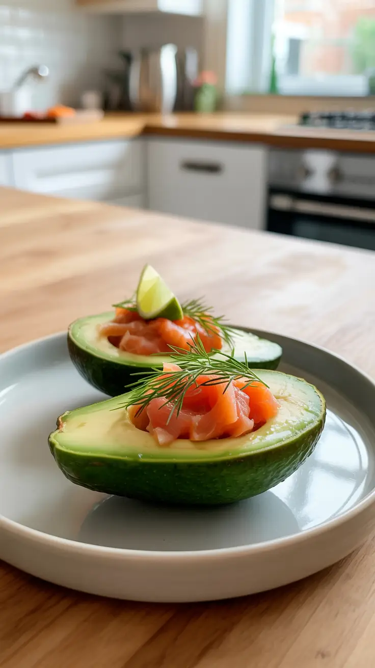 Salmon-Stuffed Avocados