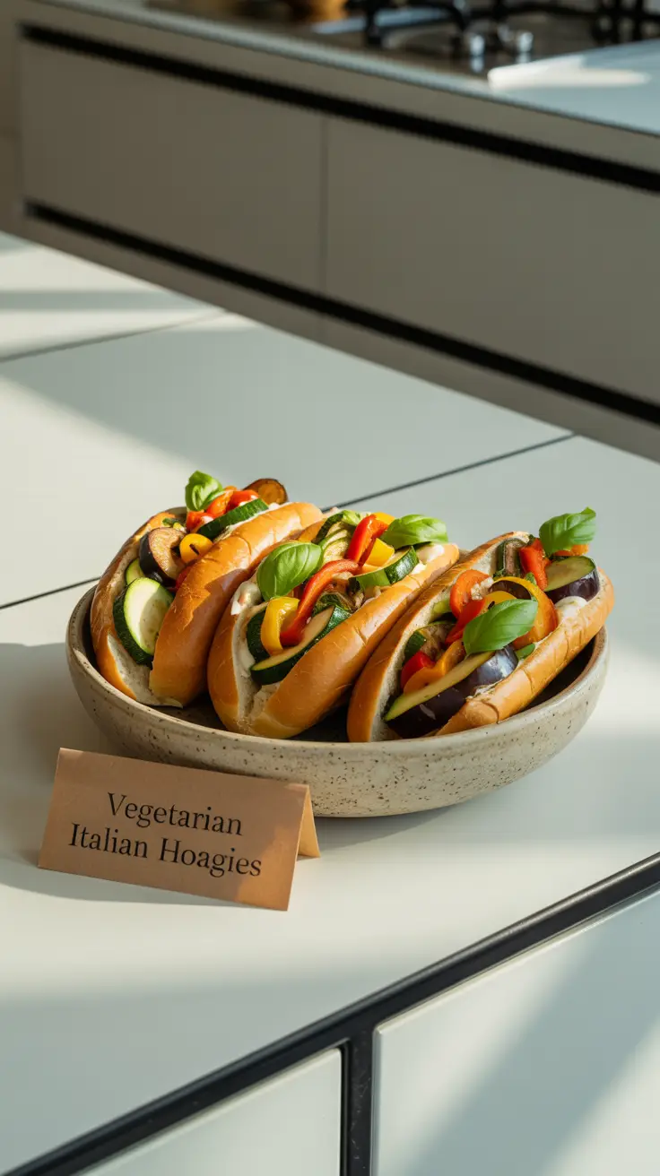 Vegetarian Italian Hoagies