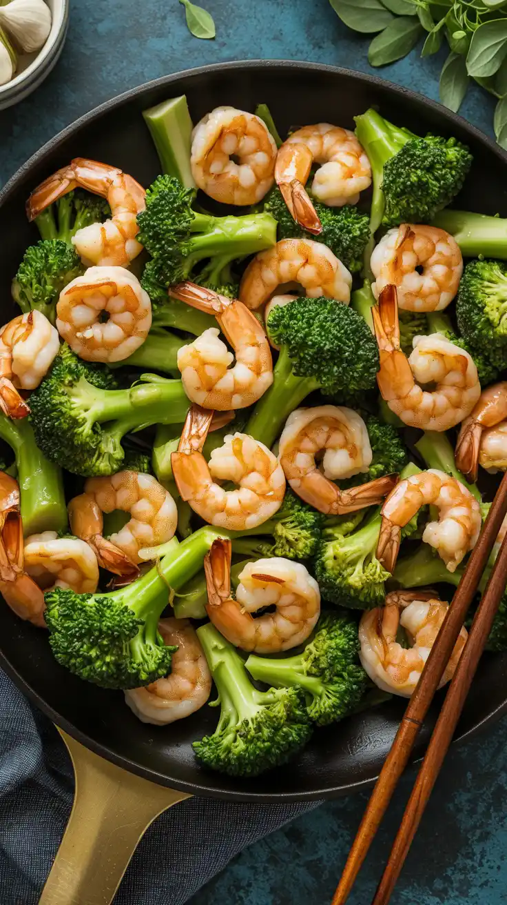 Garlic Shrimp and Broccoli Stir-Fry