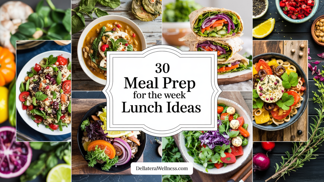 meal prep for the week lunch