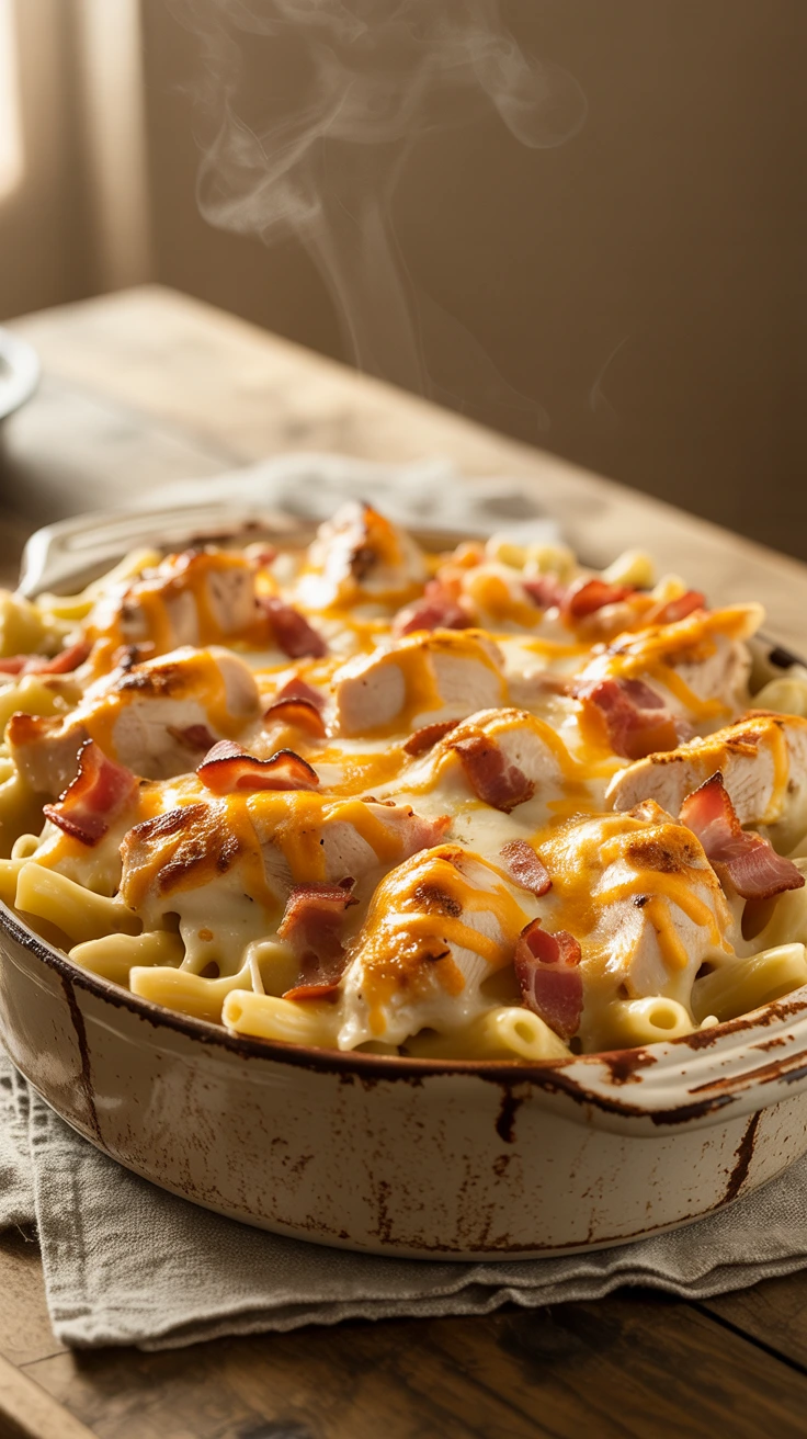 Baked Chicken Bacon Ranch Casserole