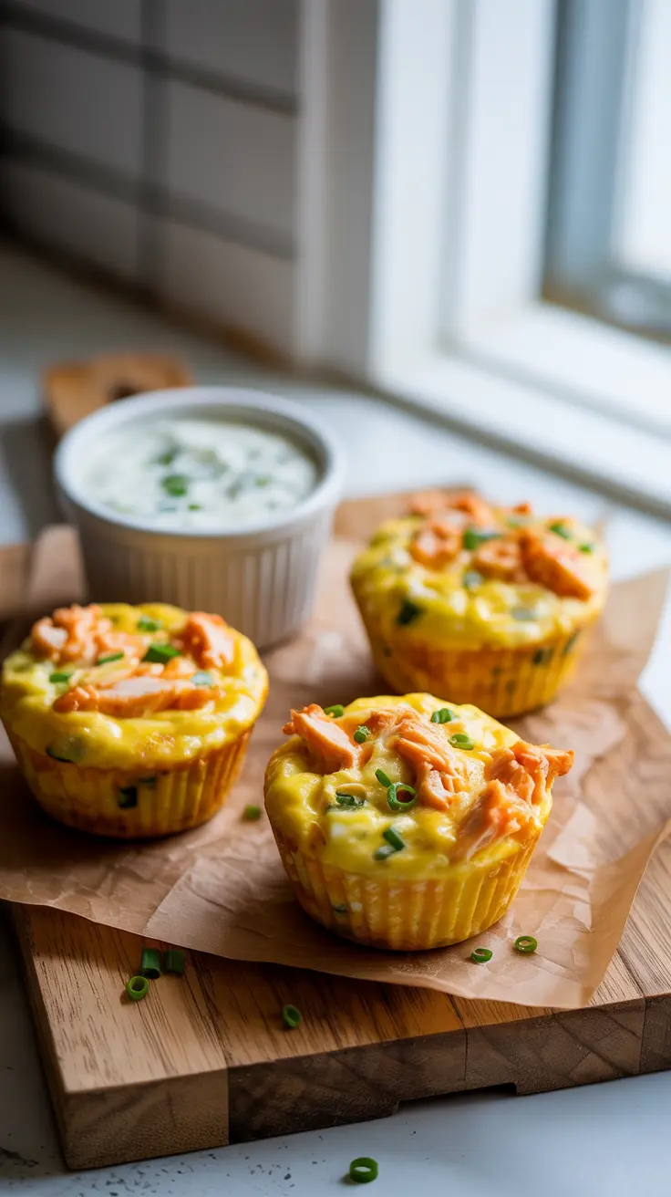 Buffalo Chicken Egg Muffins