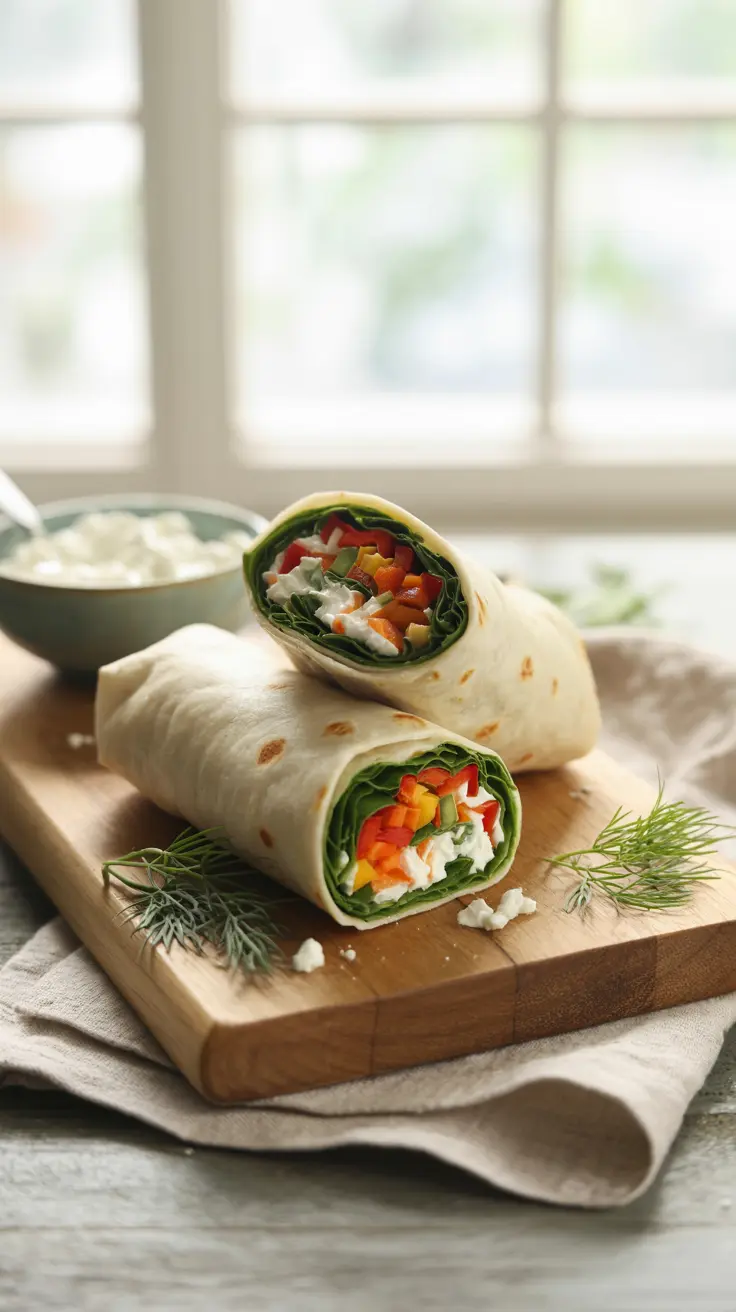 Cottage Cheese Veggie Wraps