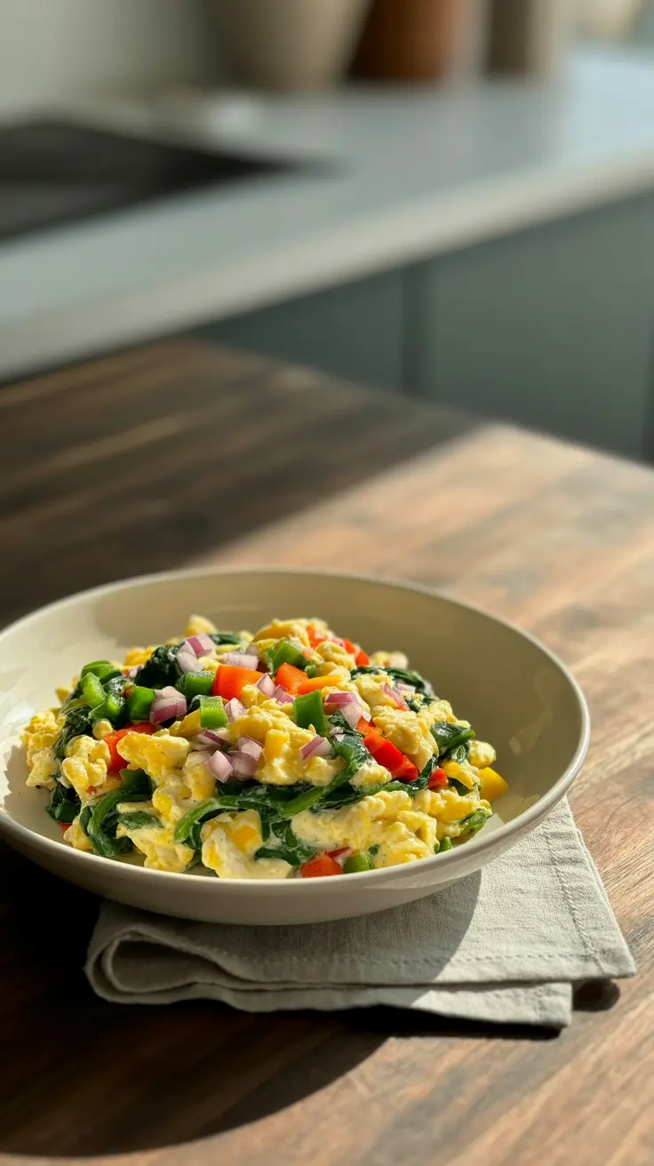 Egg White Veggie Scramble