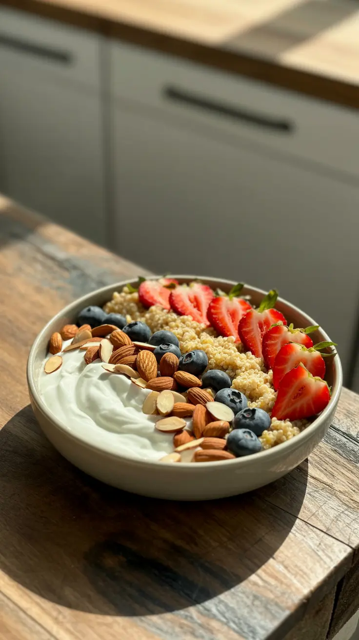 Greek Yogurt and Quinoa Bowl