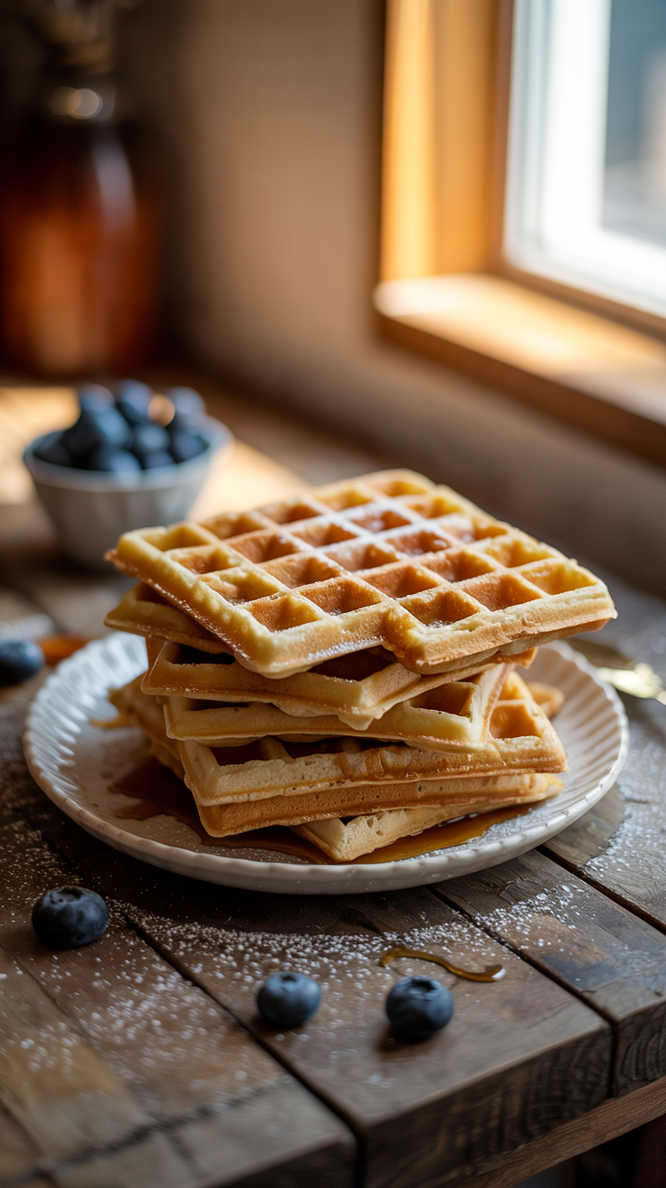 Homemade Whole-Grain Waffles