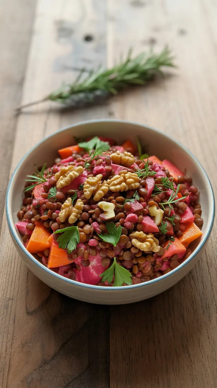 Lentil and Beetroot Bowl