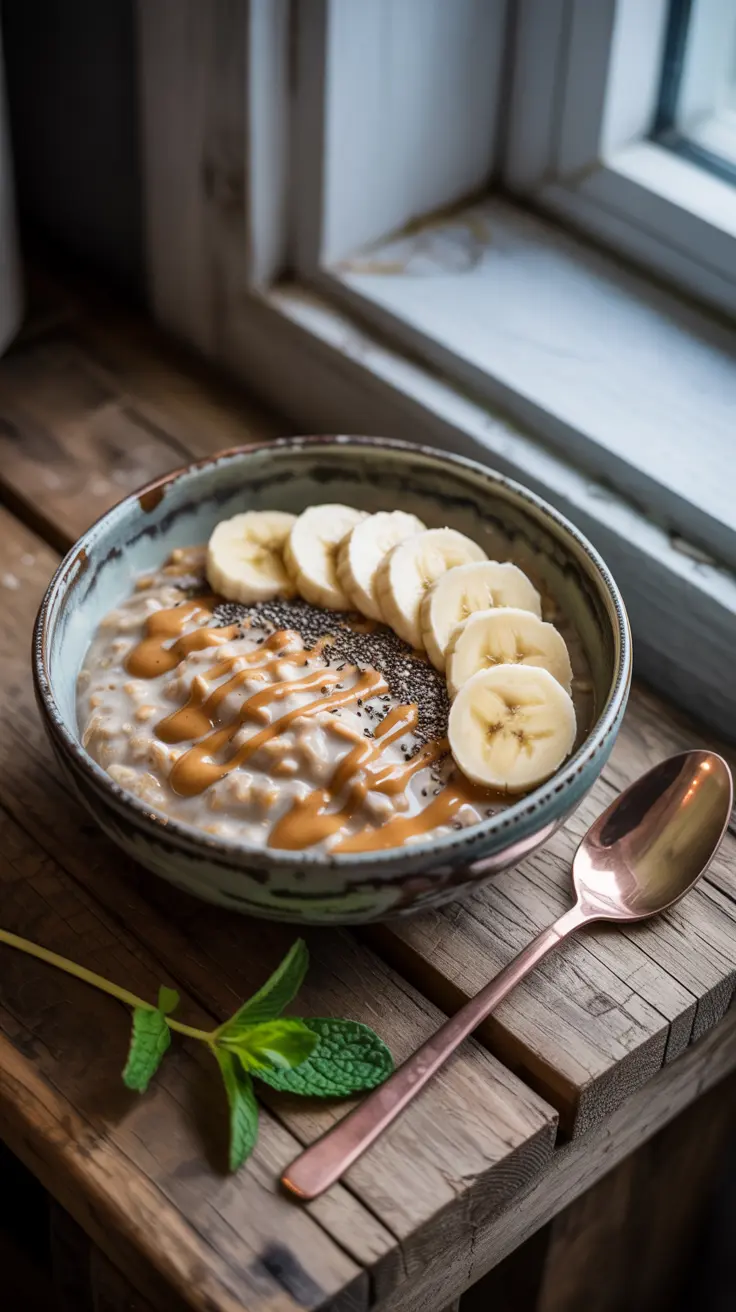 Peanut Butter Banana Overnight Oats