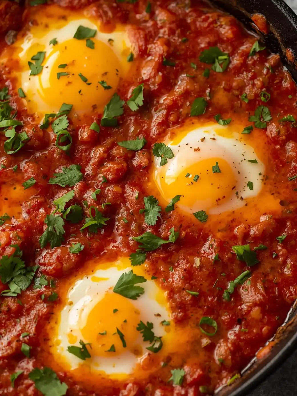 Shakshuka (Eggs Poached in Spicy Tomato Sauce