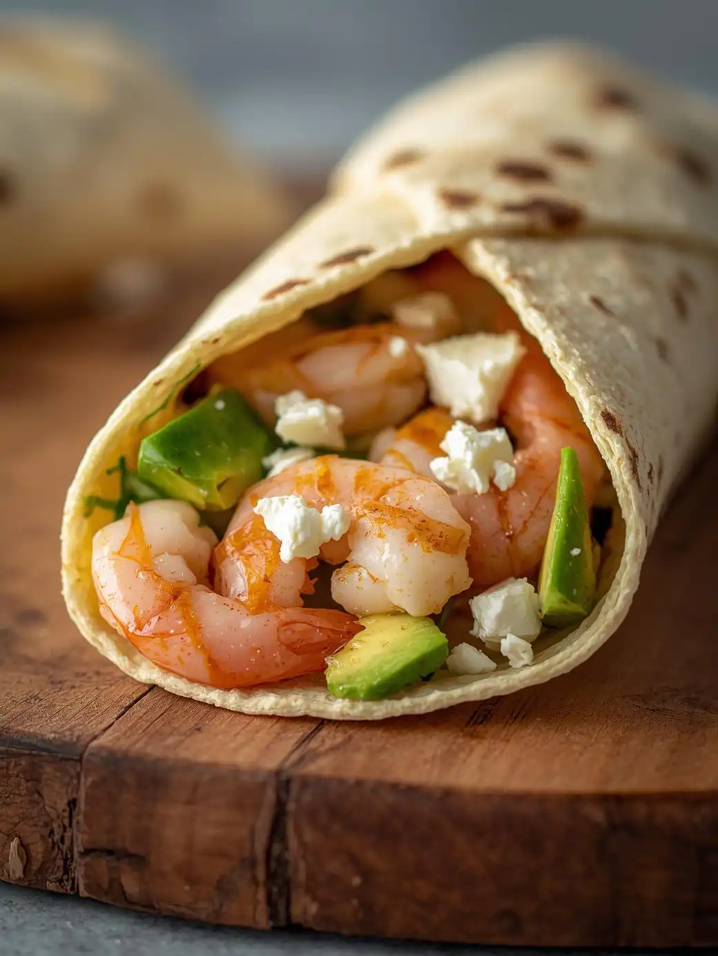Shrimp, Avocado & Feta Wrap