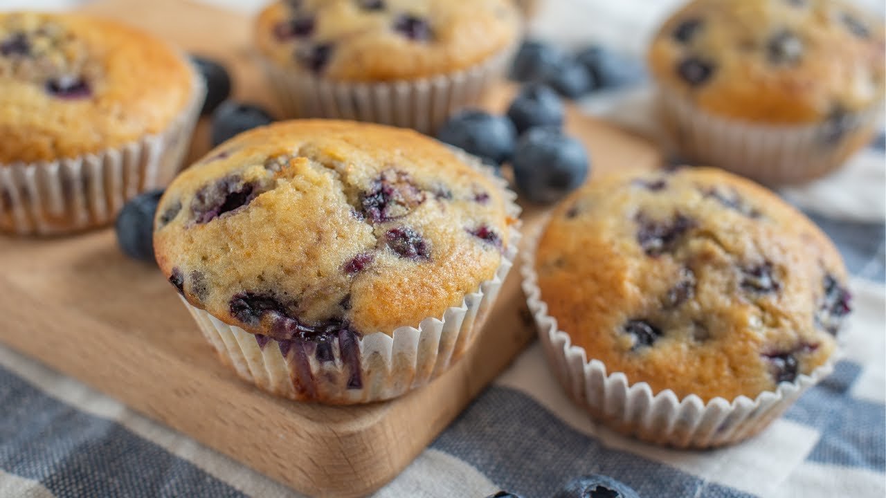 Spiced Blueberry Muffins