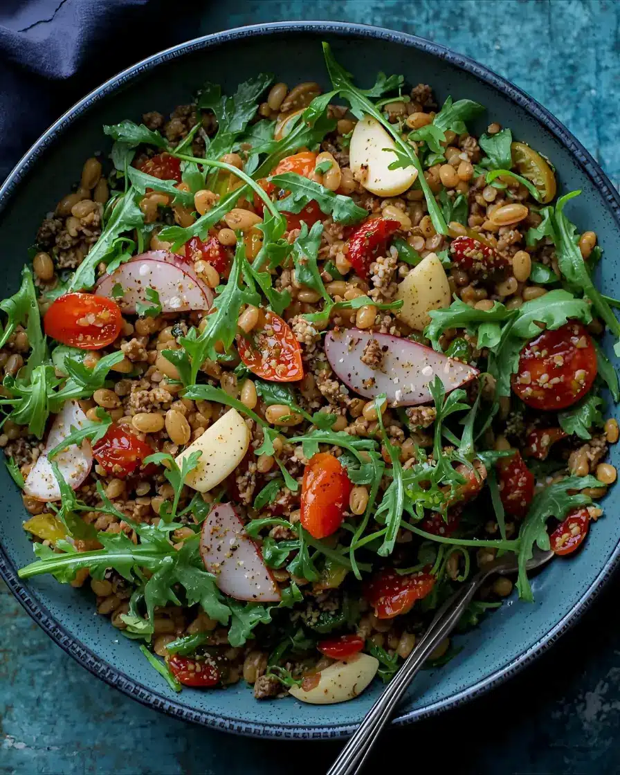 Sun-Dried Tomato and Arugula Lentil Salad