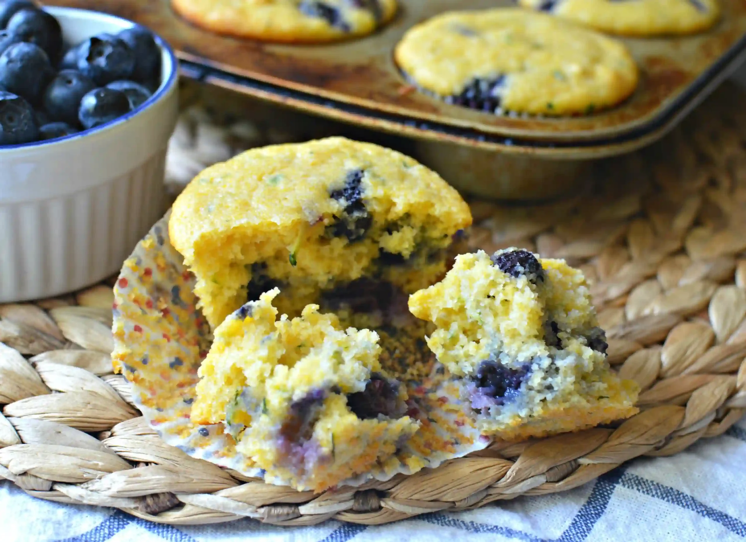 Zucchini Blueberry Muffins