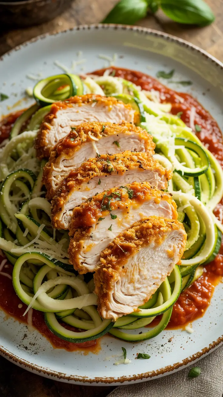 Zoodle Chicken Parmesan