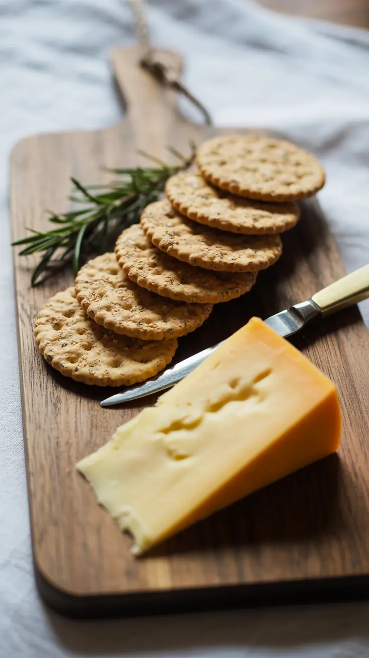 Whole-Grain Crackers with Cheese