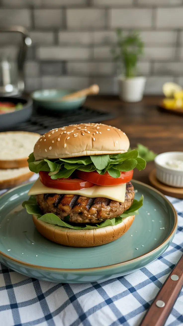Grilled Portobello Mushroom Burgers