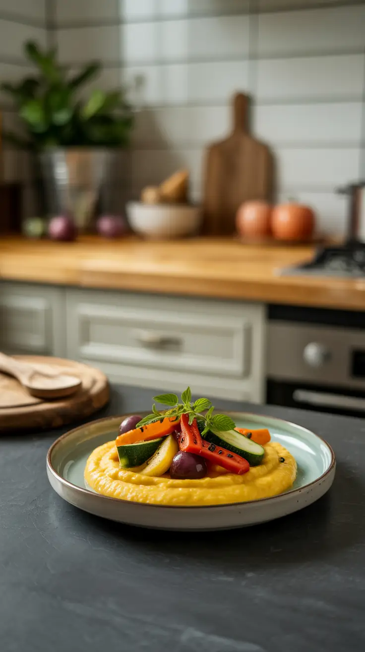 Polenta with Roasted Vegetables
