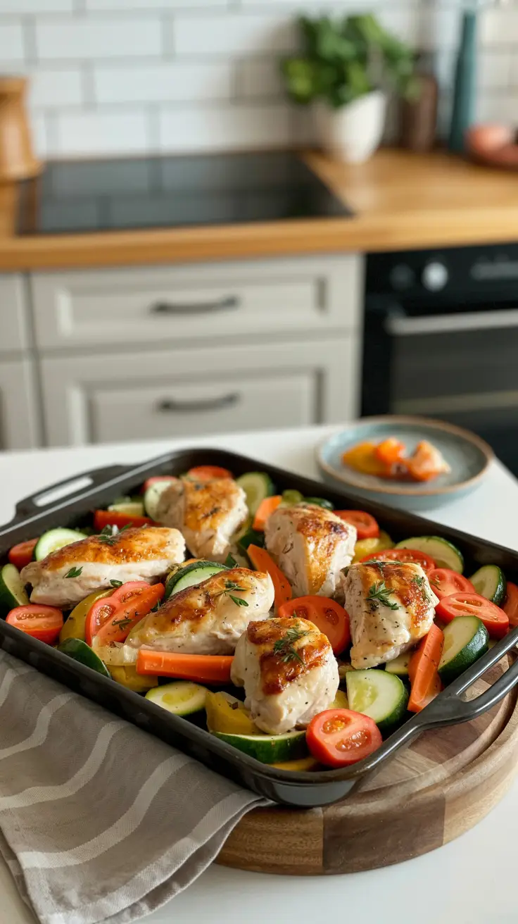 Sheet-Pan Chicken with Vegetables
