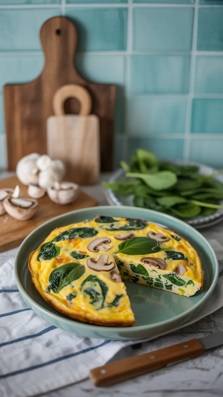 Spinach and Mushroom Frittata