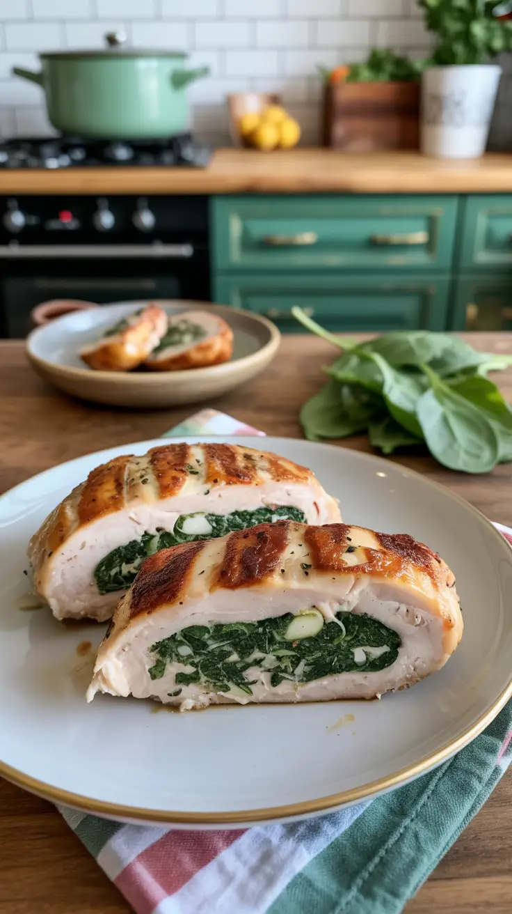 Spinach-Stuffed Chicken Breast