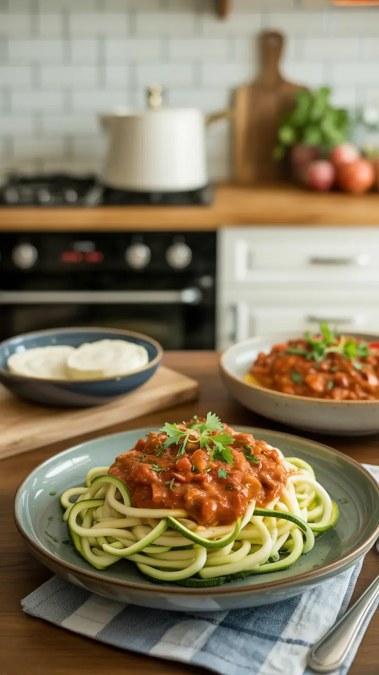 Zucchini Noodles with Turkey Bolognese