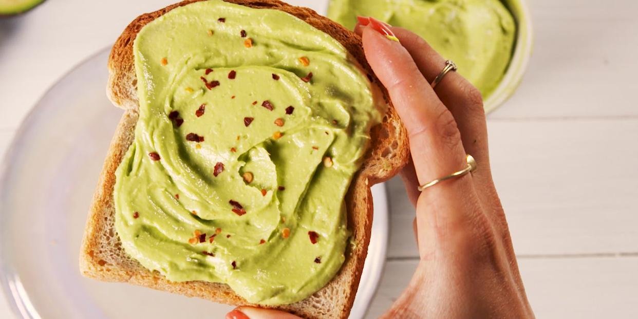 Almond Butter Avocado Slices
