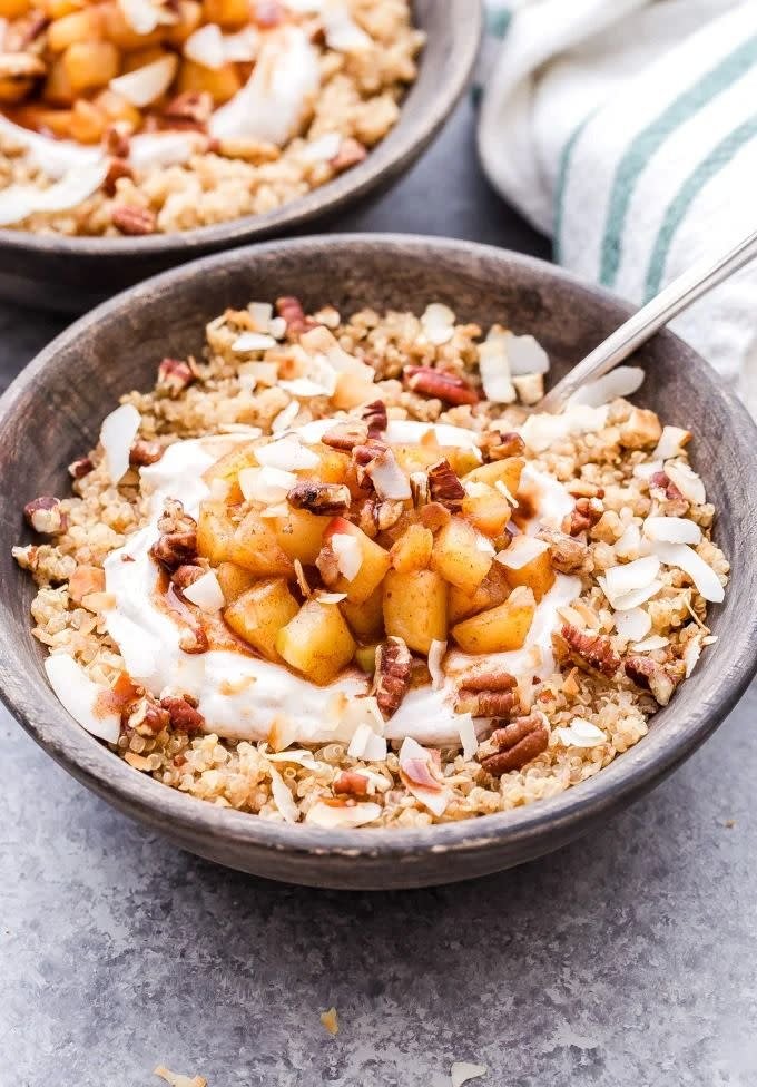 Apple Cinnamon Quinoa Bowl