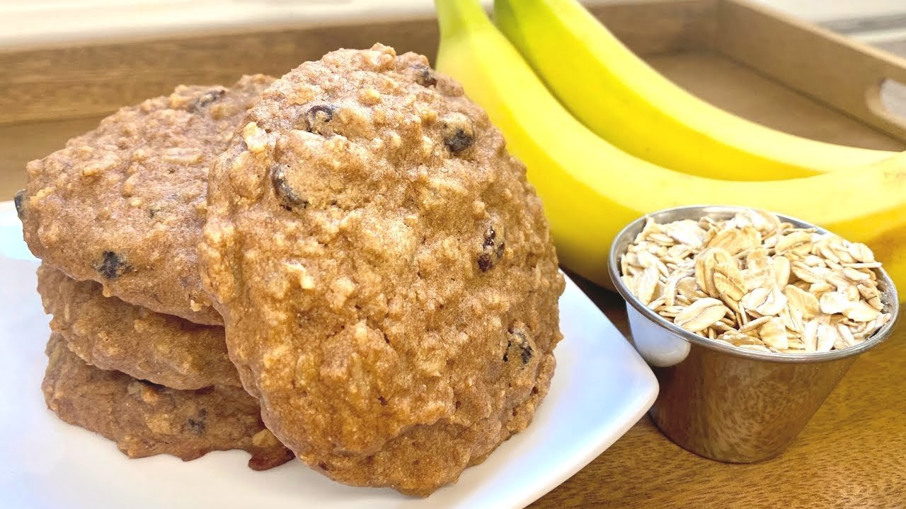 Banana Oat Breakfast Cookies