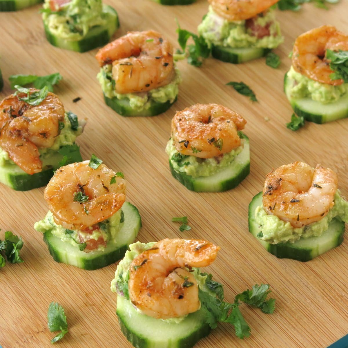Cajun Shrimp Guacamole Bites