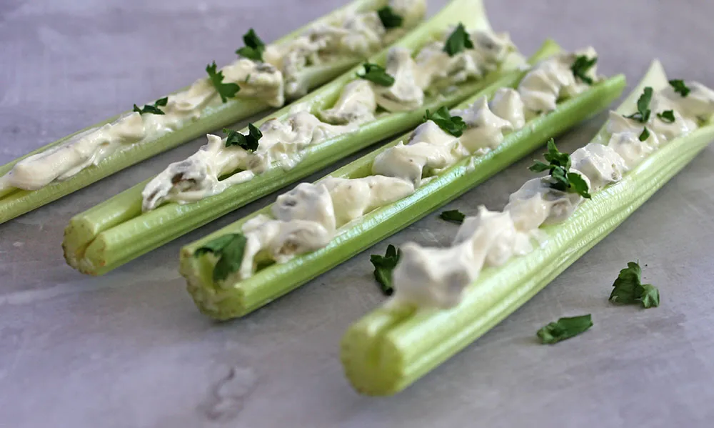 Celery Sticks with Cream Cheese