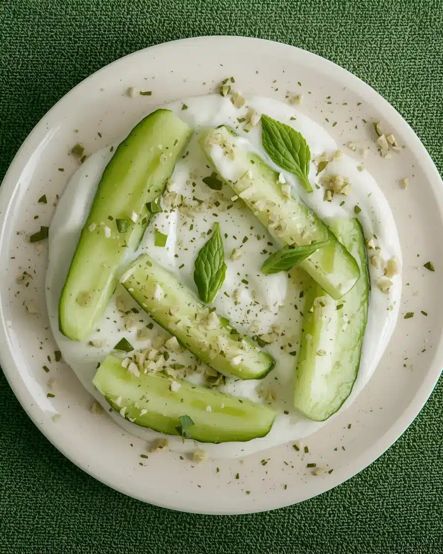 Yogurt and Cucumber Spears