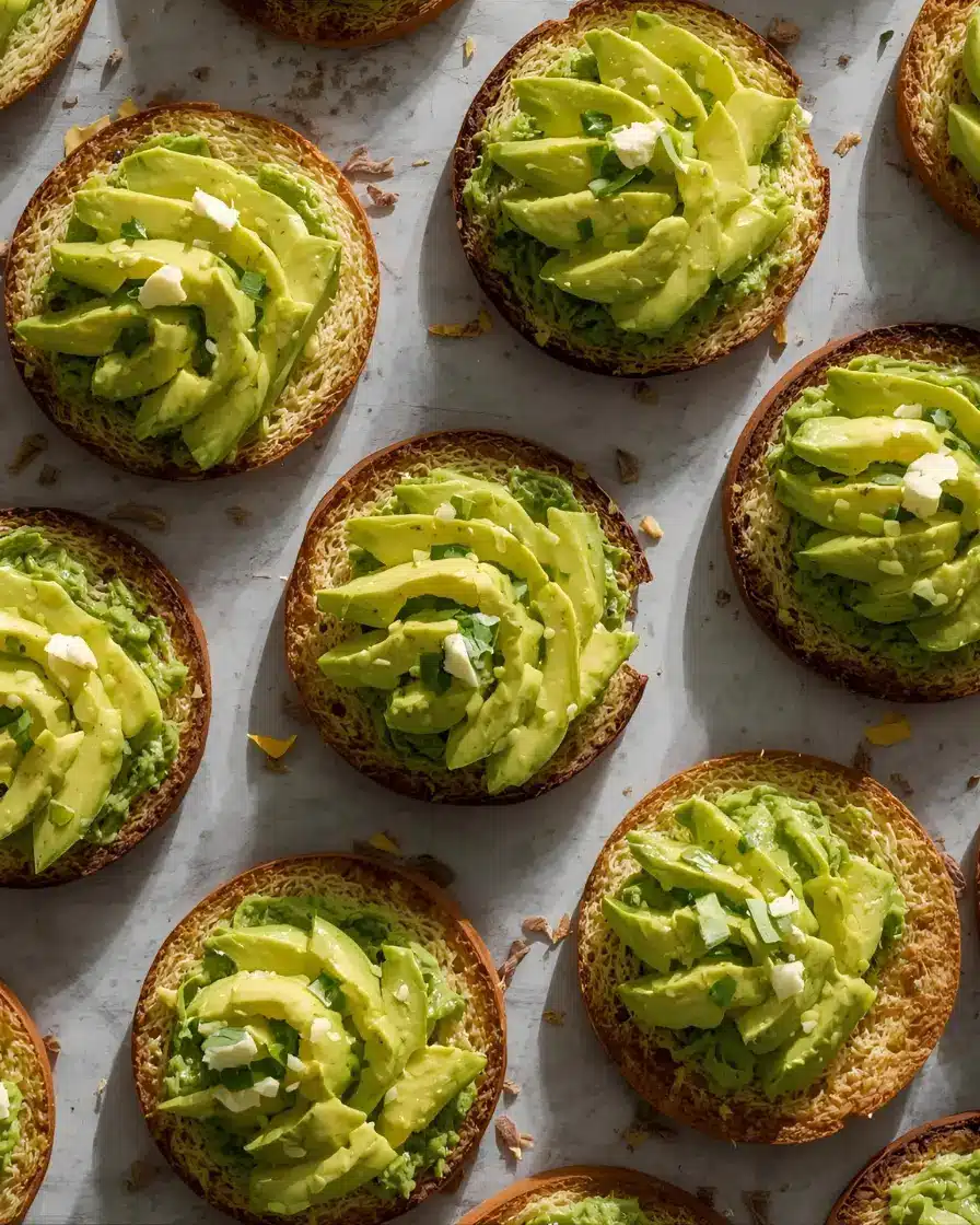 Avocado on Rye Crisps