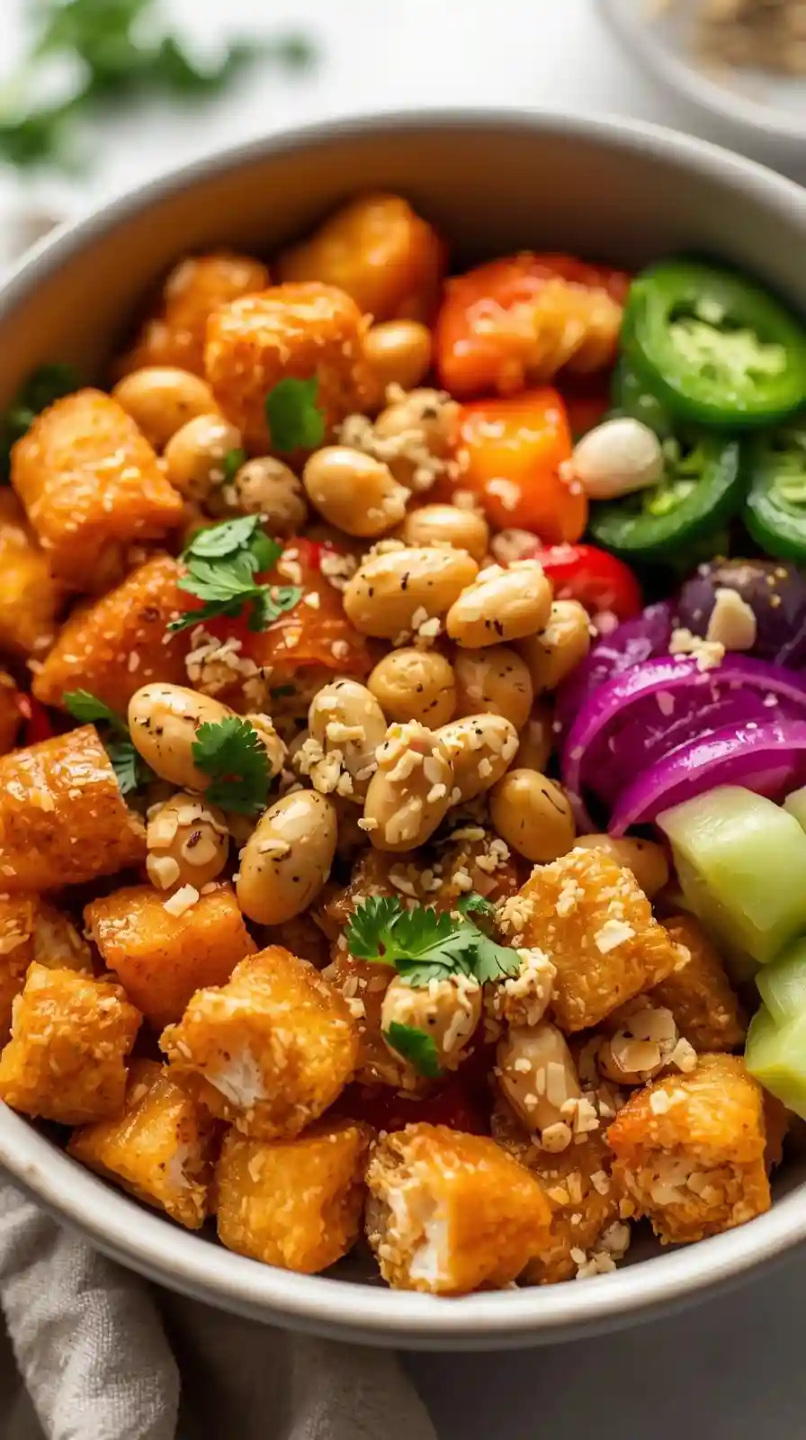 Crunchy Peanut Egg Roll Bowl
