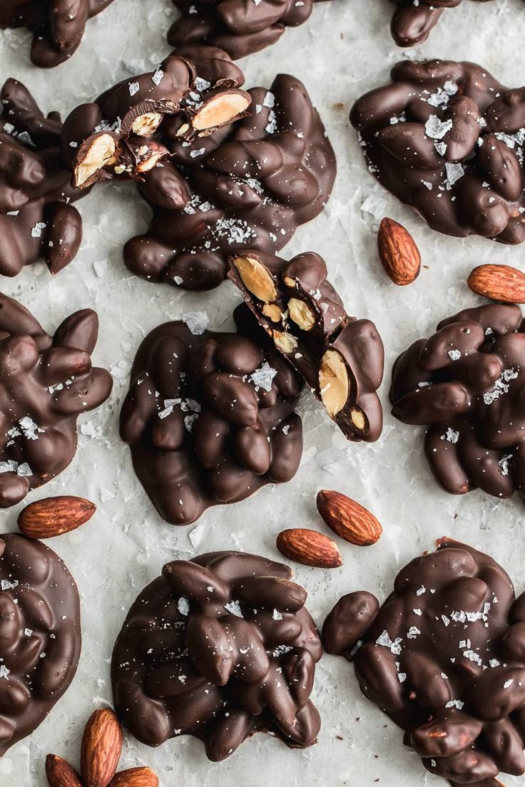 Dark Chocolate Almond Clusters