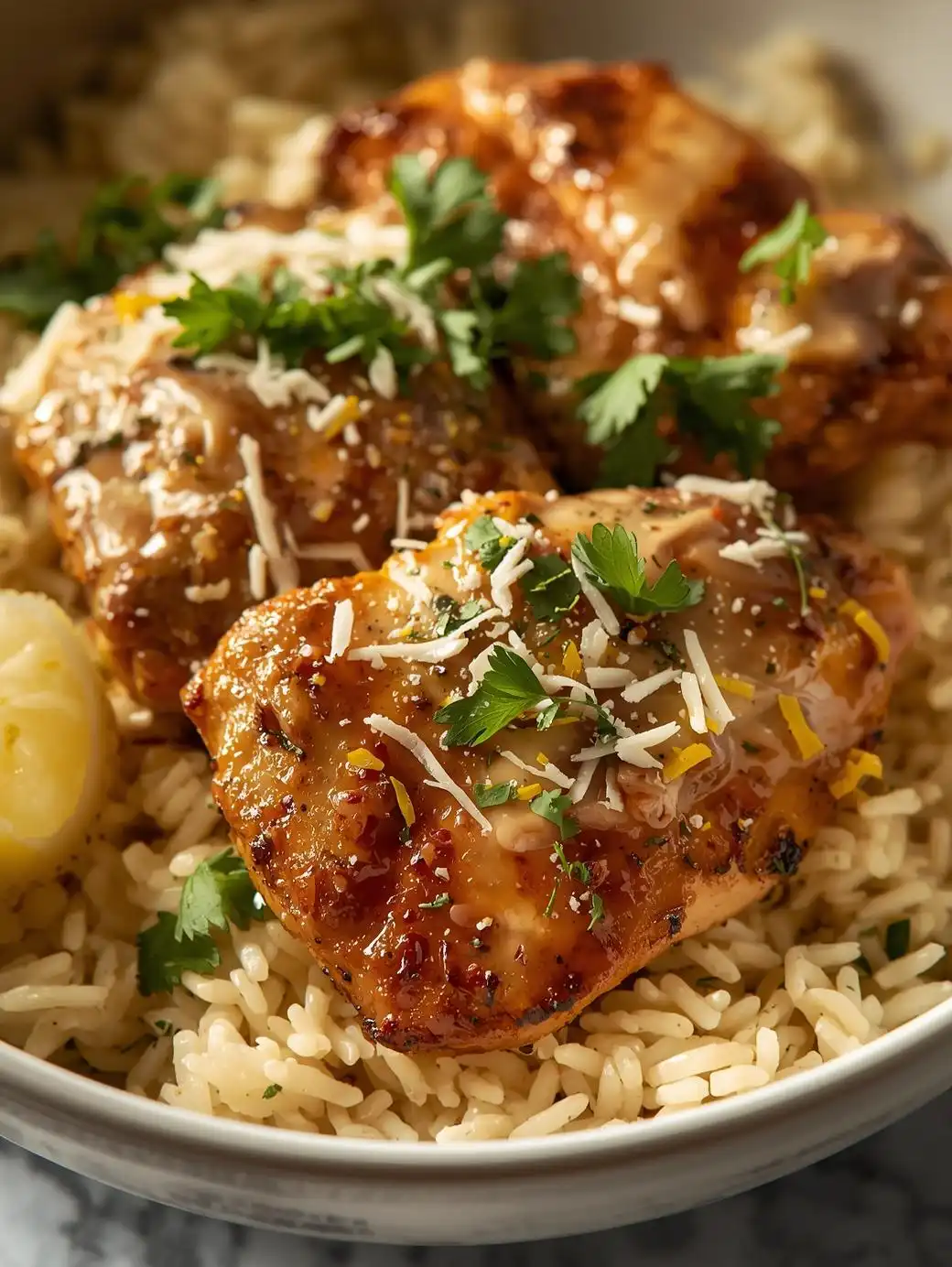 Lemon-Parmesan Chicken Bowl