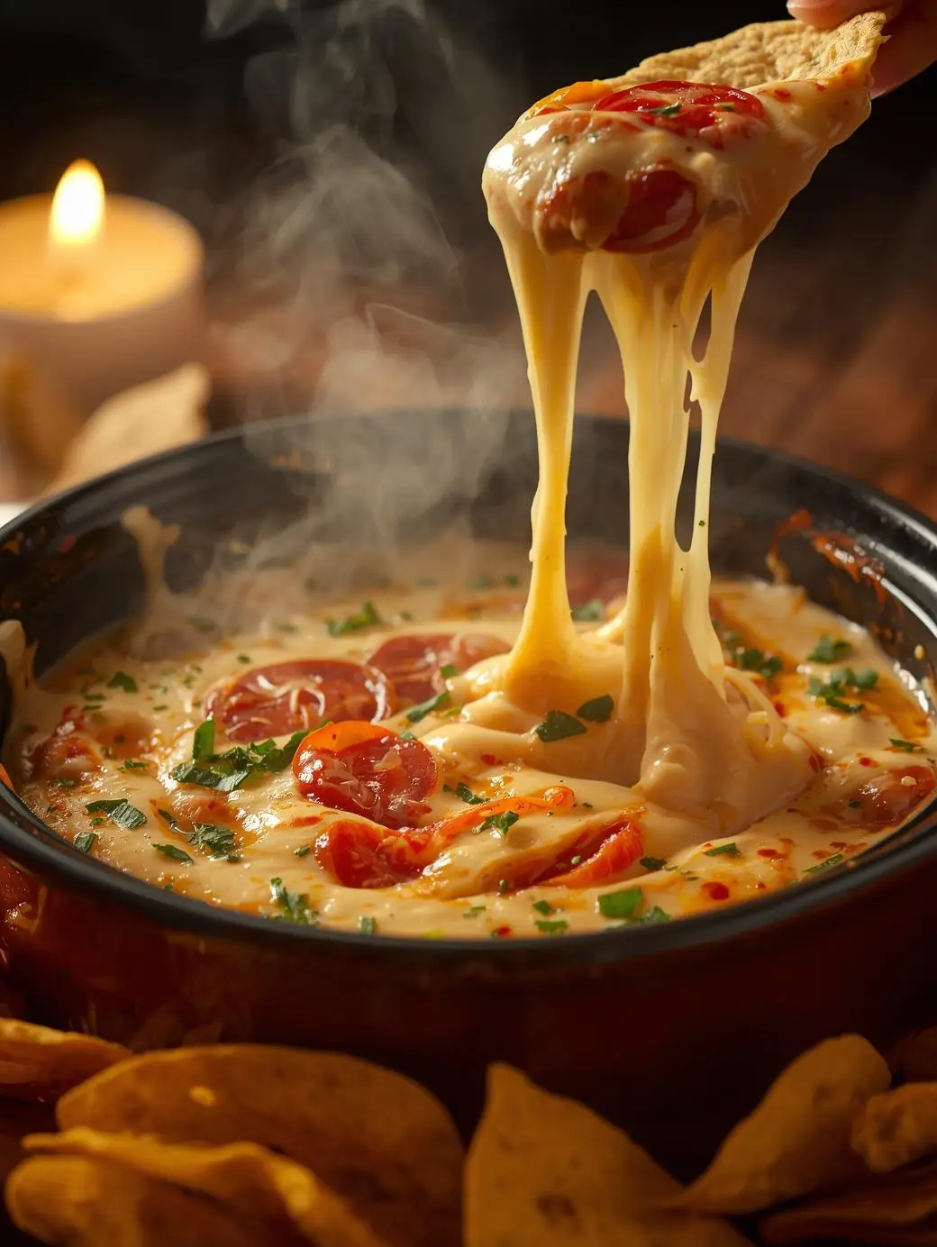 Pepperoni Queso